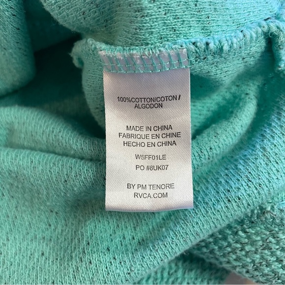 RVCA Women's Lengths Pullover Sweatshirt Cool Mint Size Small - Picture 10 of 12